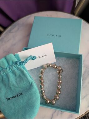 Tiffany & Co. Sterling Silver Bead Bracelet